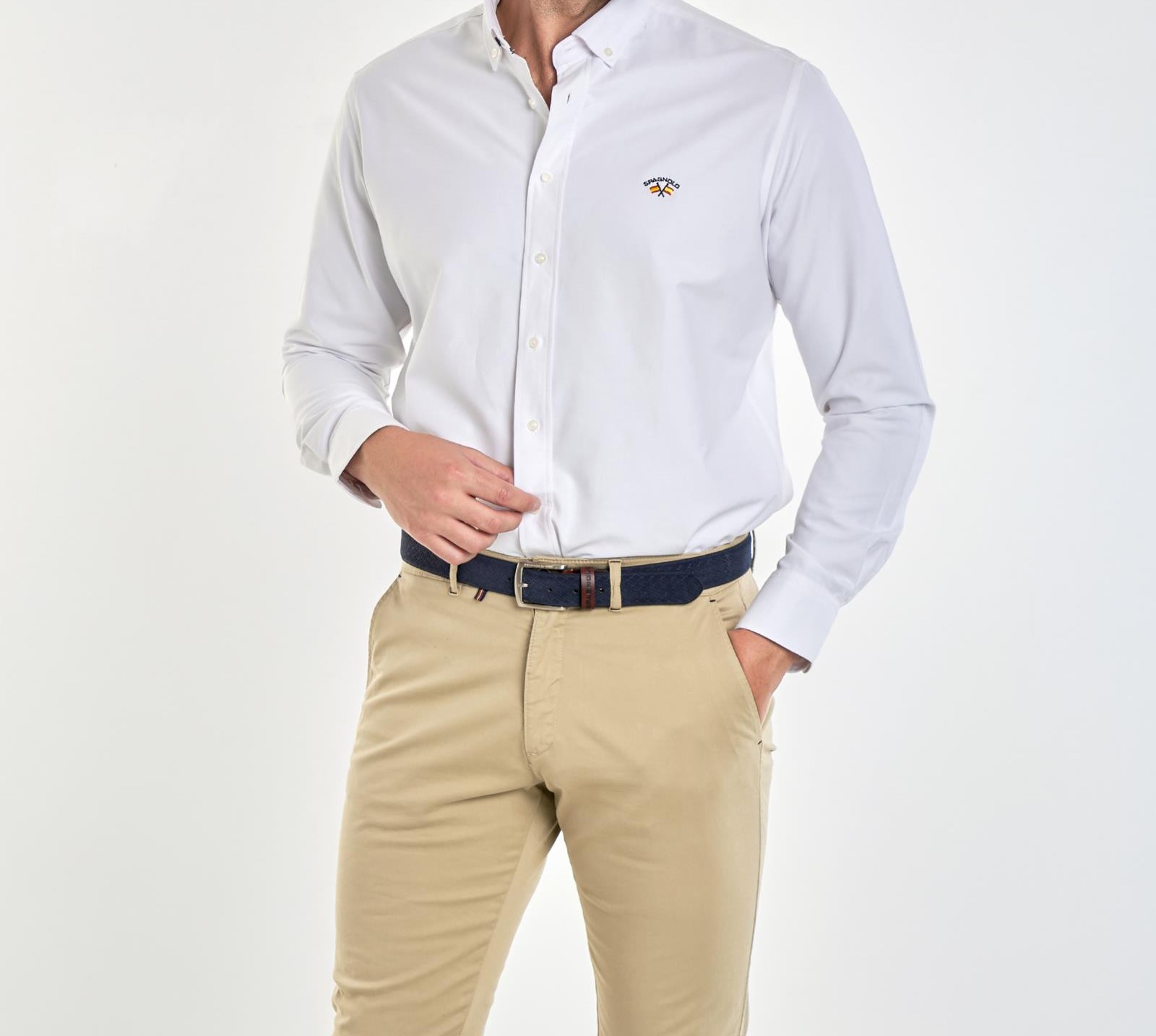 CAMISA OXFORD LISA COLECCION BANDERA BLANCA