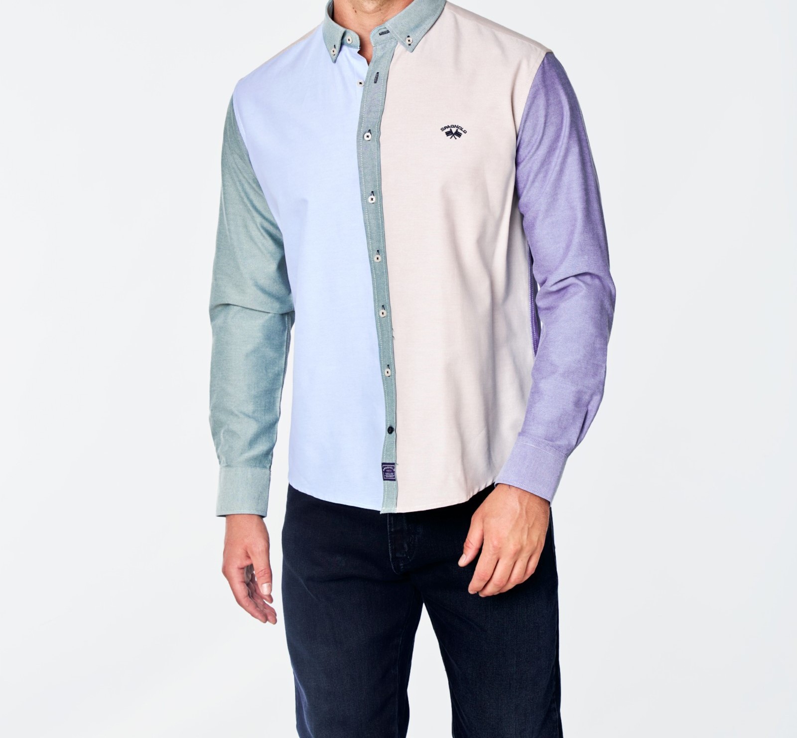 CAMISA OXFORD COMBINADA