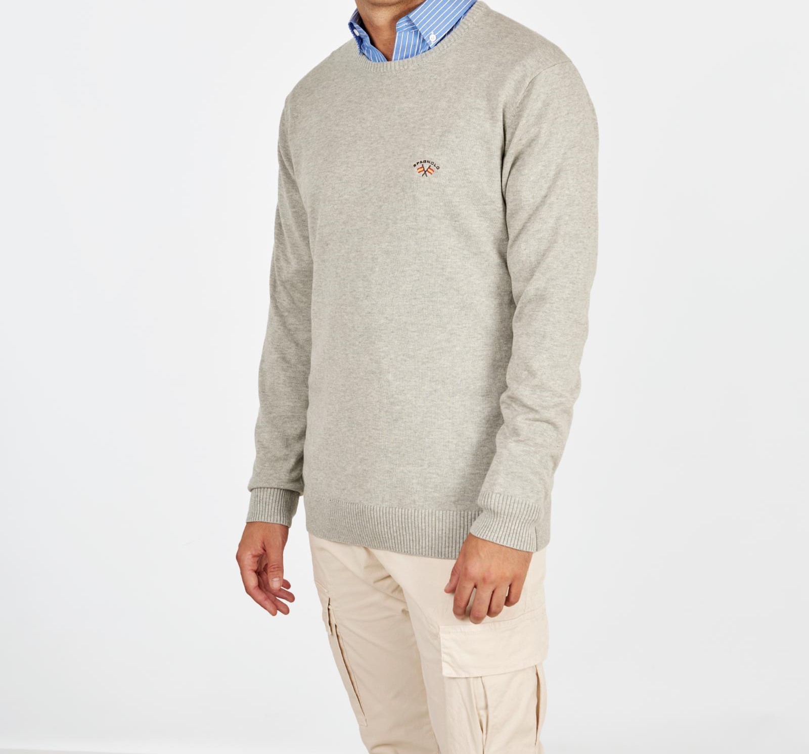 JERSEY CUELLO CAJA BÁSICO GRIS