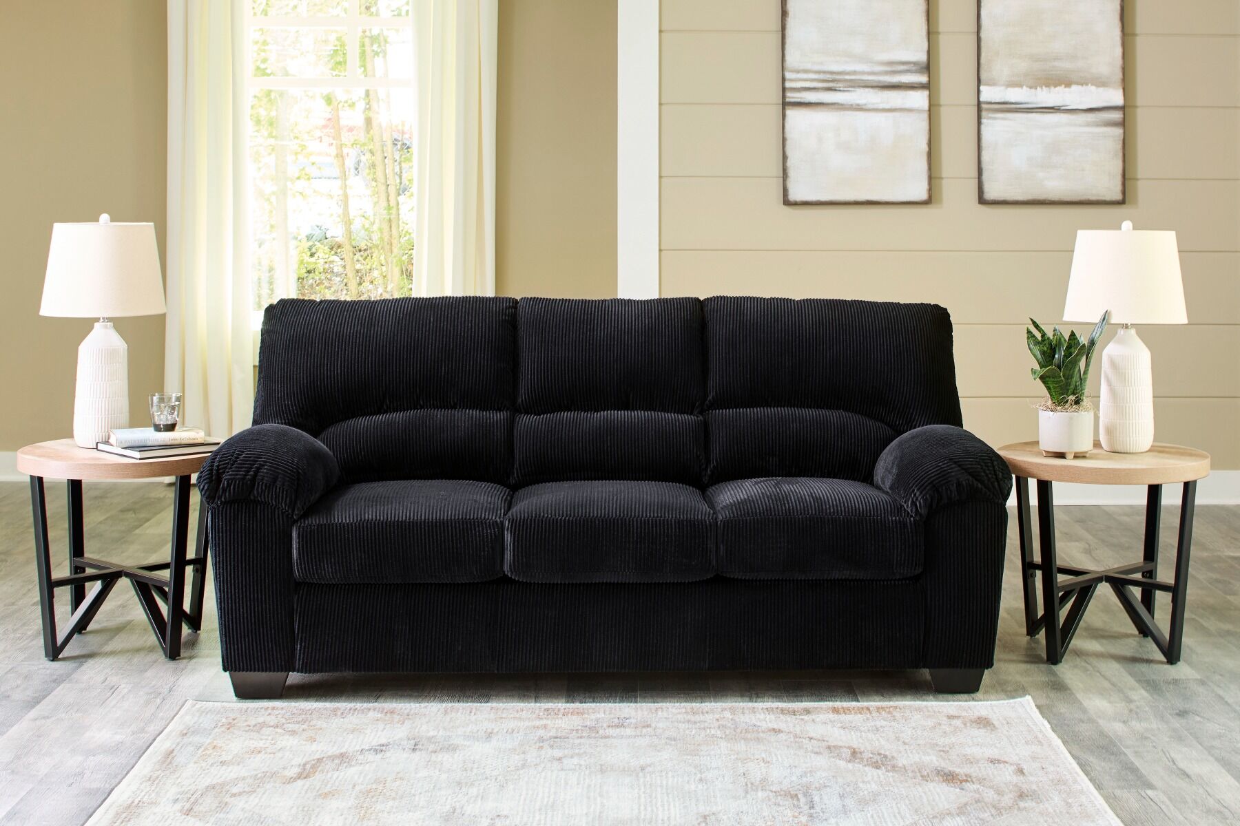 Simplejoy Onyx Sofa and Loveseat Set