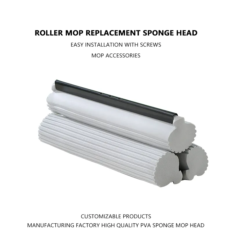 Roller mop replacement sponge head