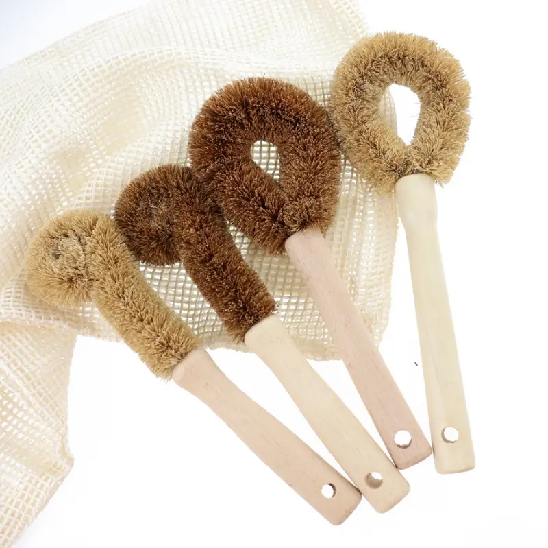 Wooden Handle Scrubbing Brush