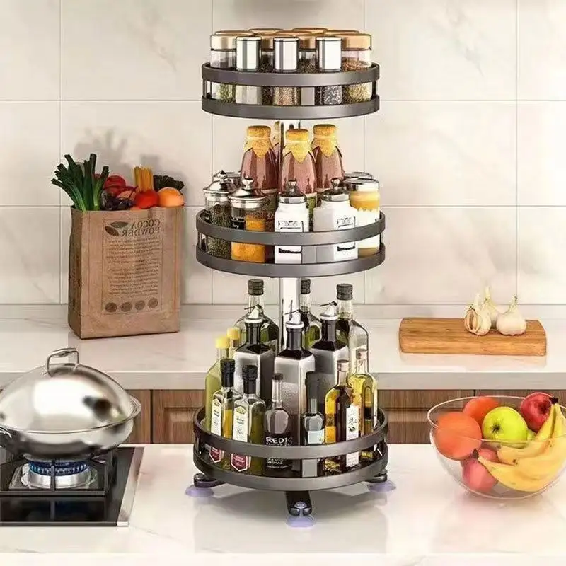 Rotating Spice Rack Organizer