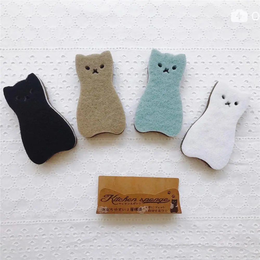 Cat Shaped Kitchen Sponges