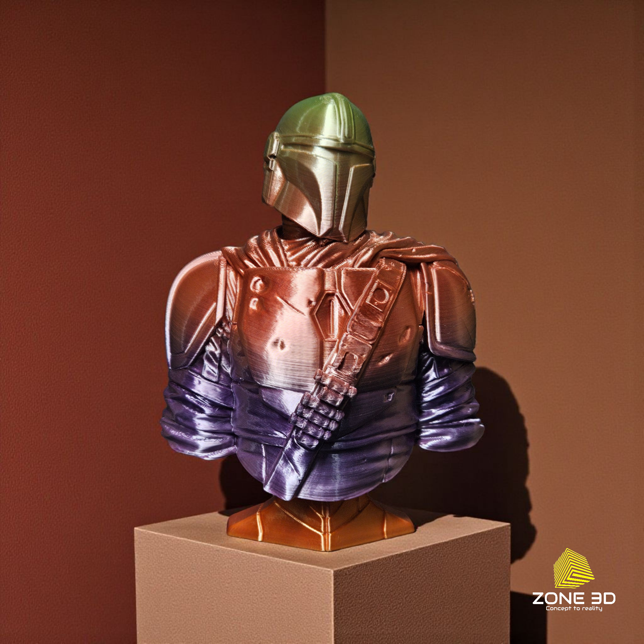 Mandalorian 3D Printed Bust