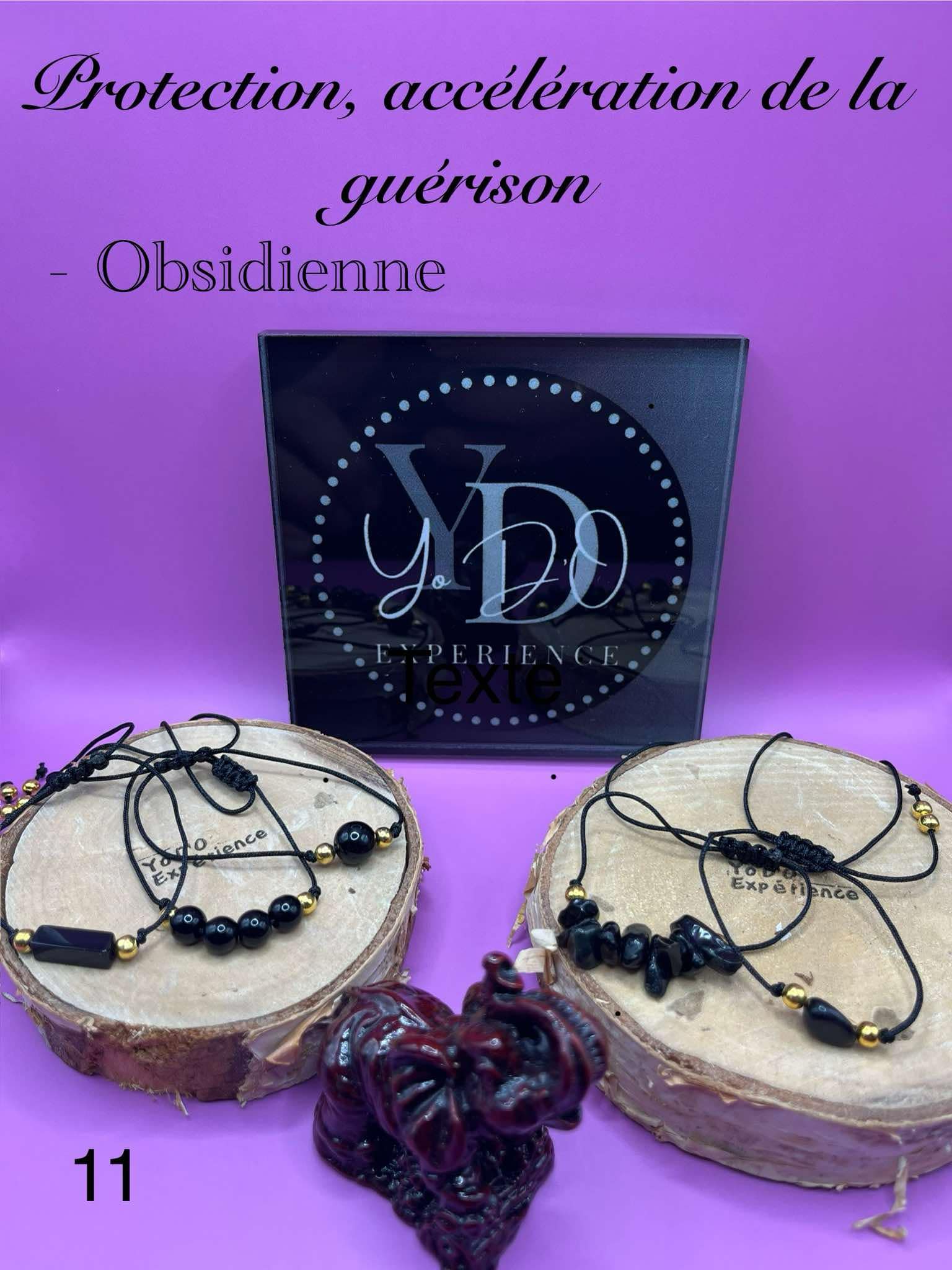 Obsidian Jewelry Set