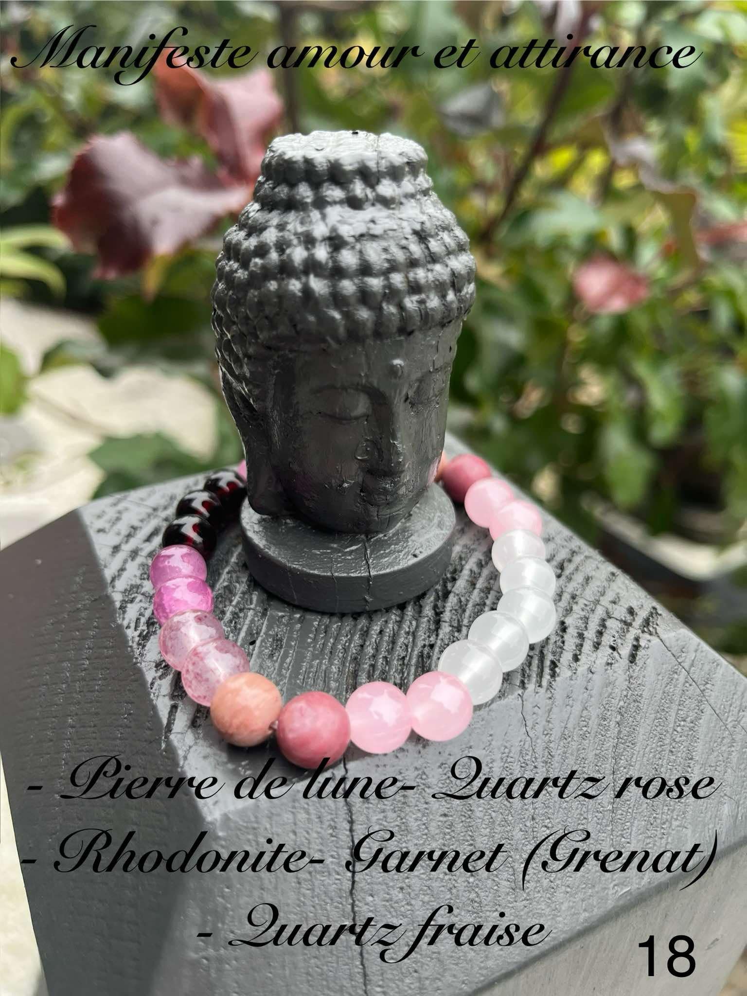 Stone Bracelet with Buddha Statue