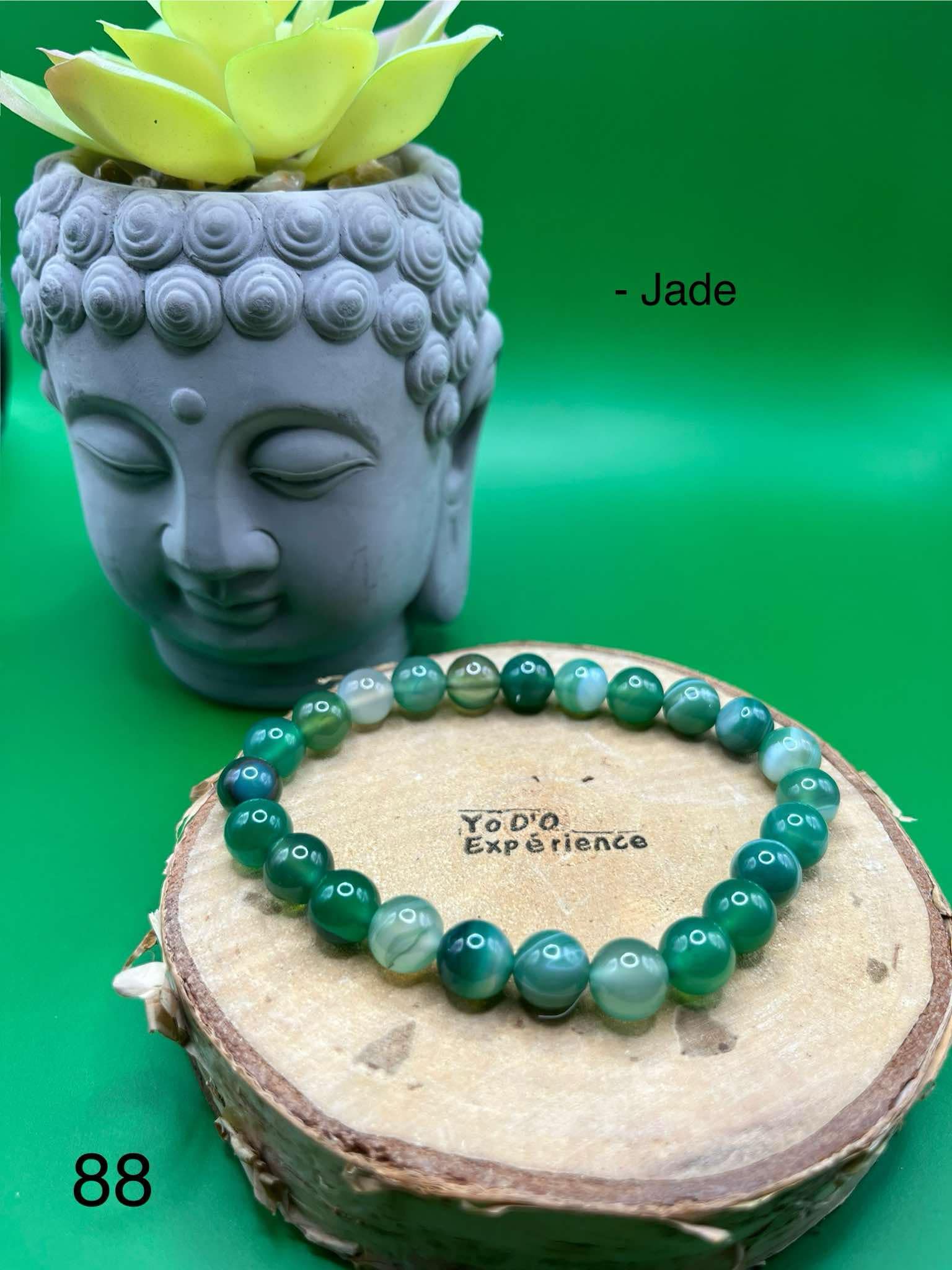 Green Jade Bead Bracelet
