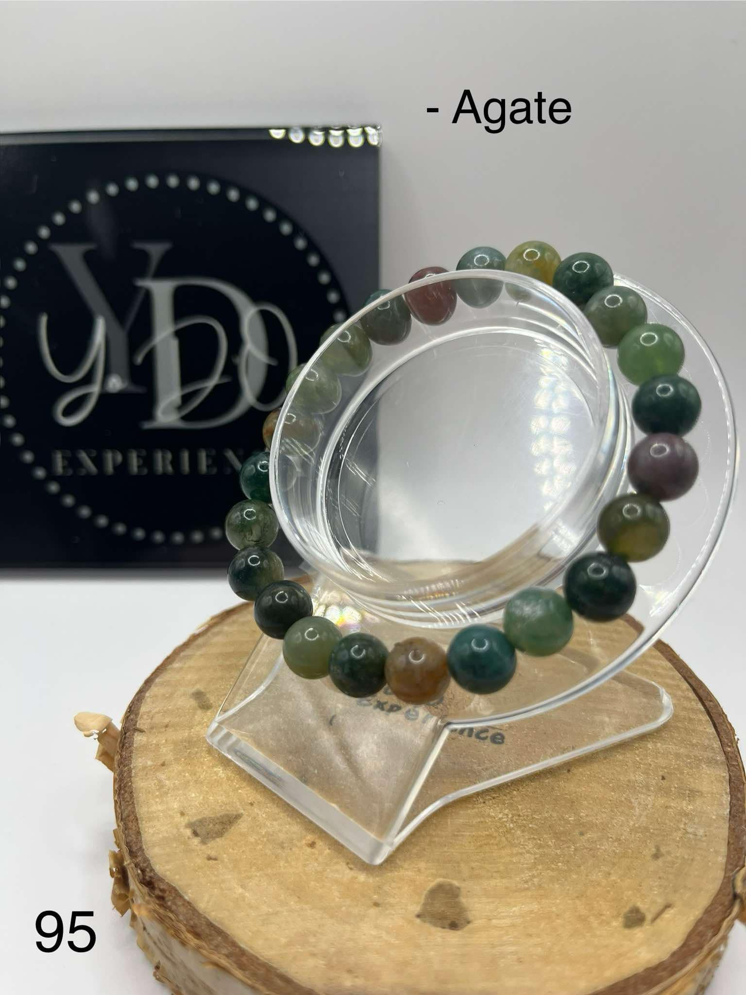 Agate Beaded Bracelet