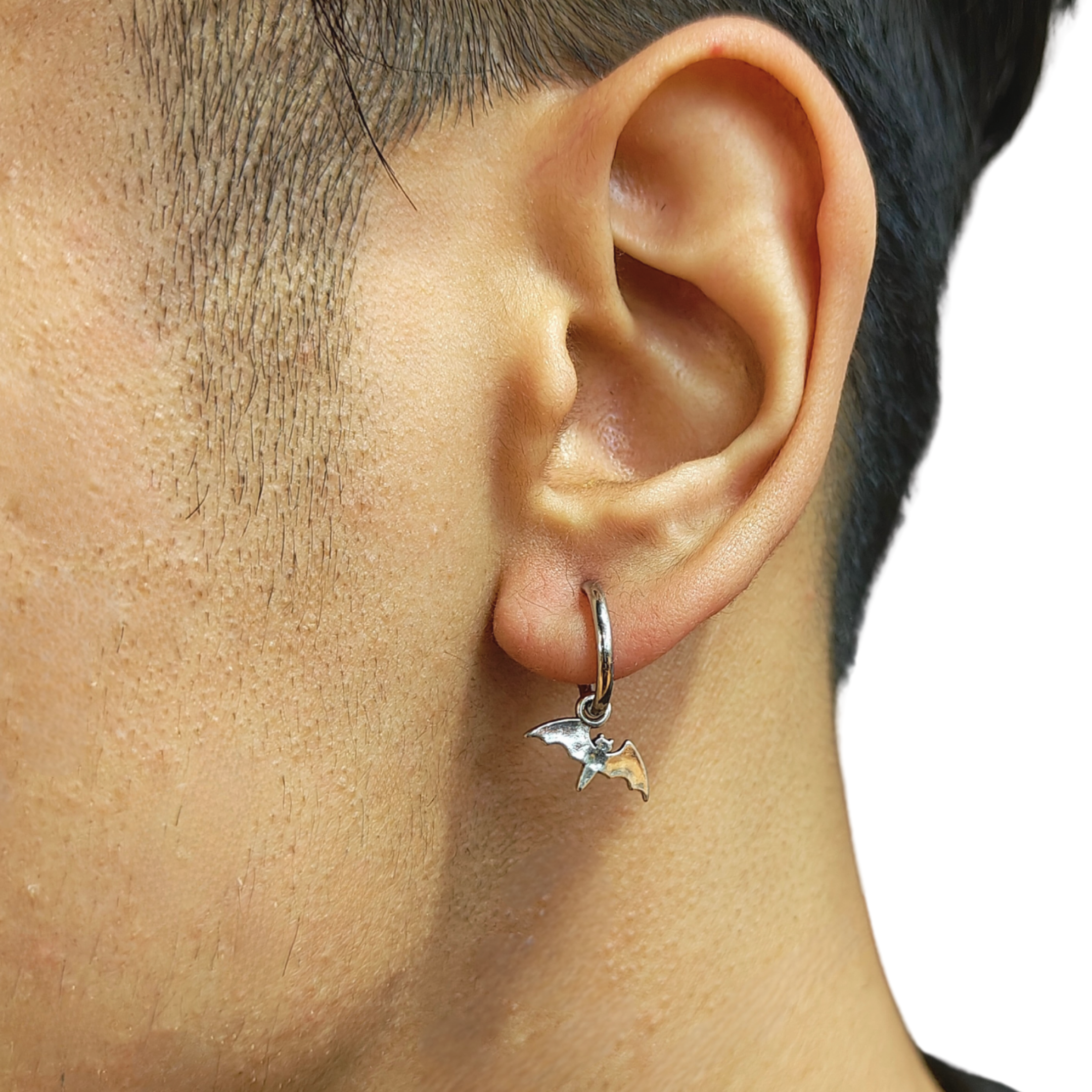 Batman Hoop Earring