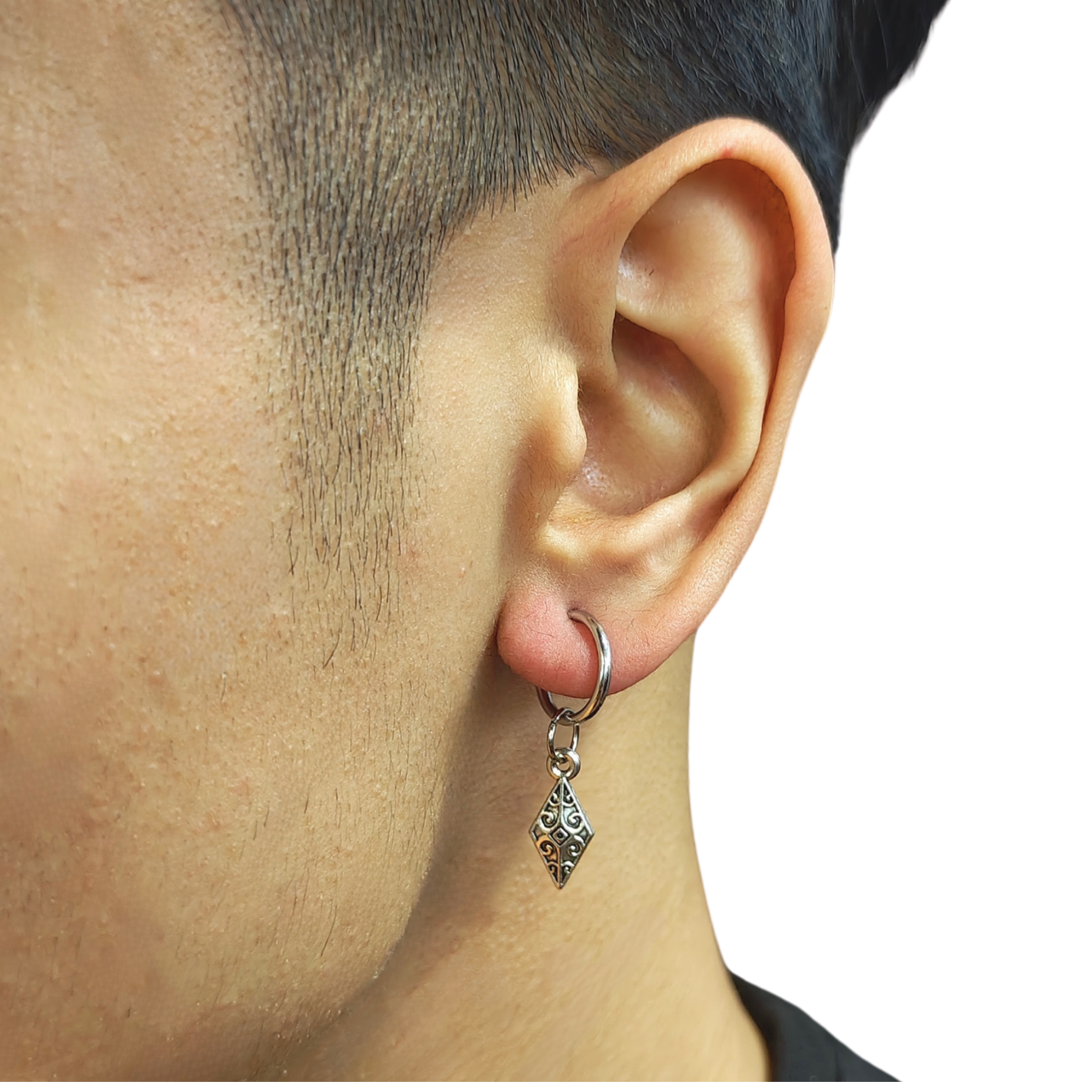 Drop Hoop Earring