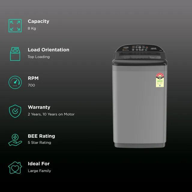 TATA Croma 8 KG Fully Automatic Washing Machine