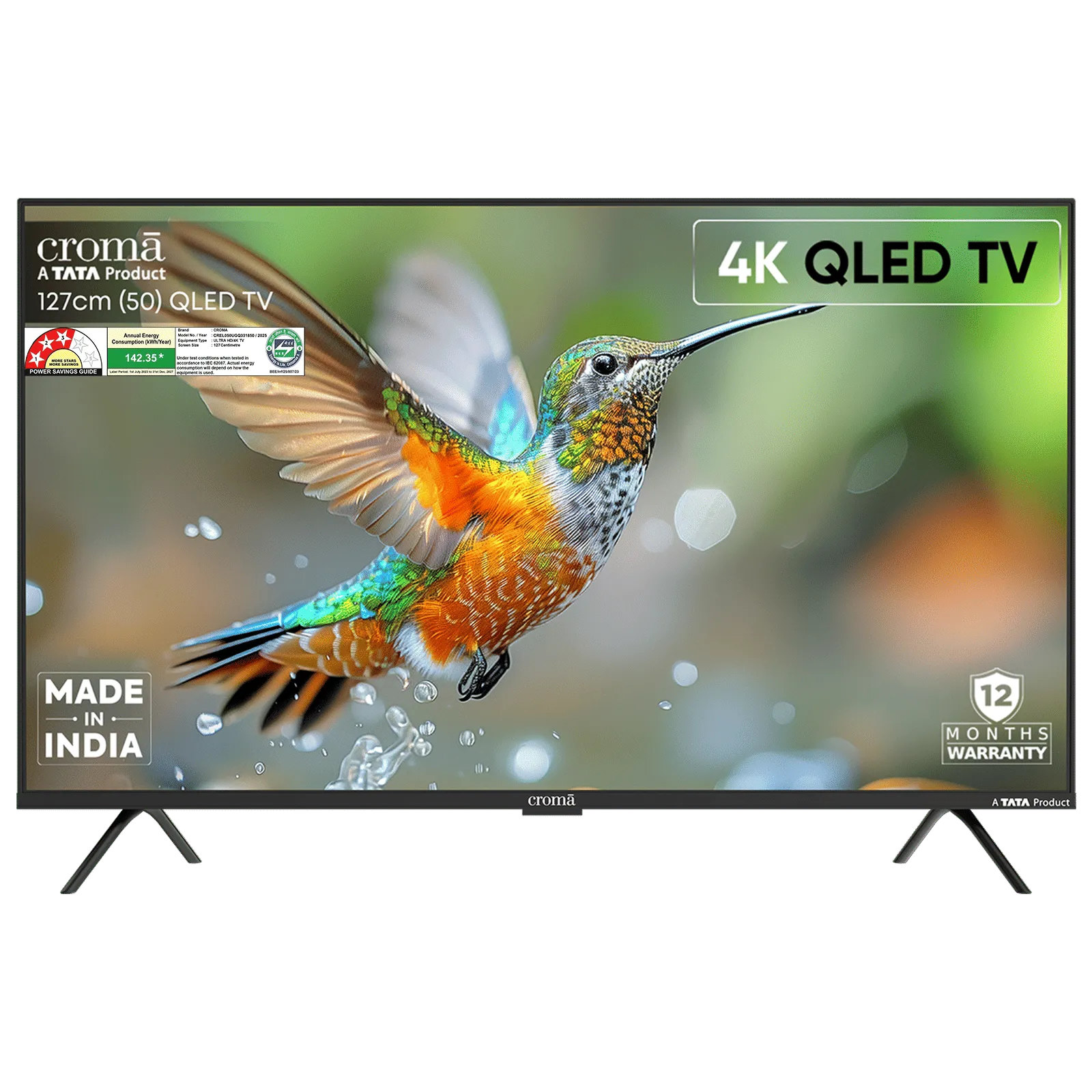 TATA Croma 50" 4K UHD Google QLED TV