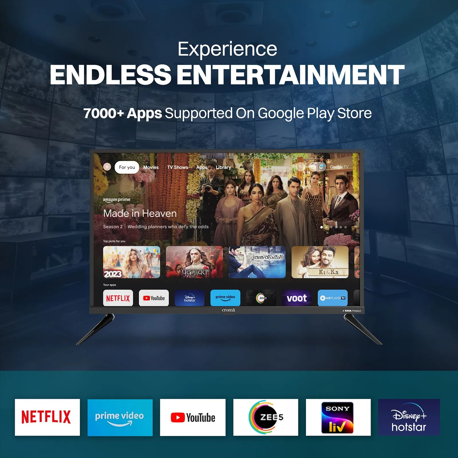 TATA Croma 32'' HD LED Google TV