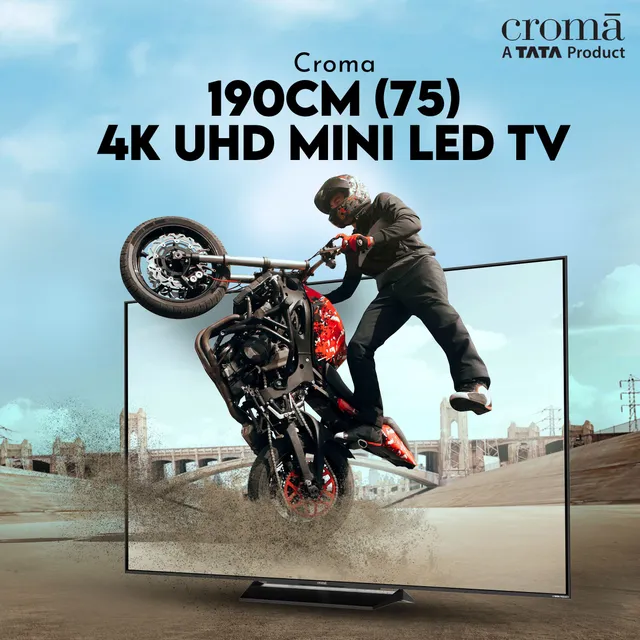 TATA Croma 75" 4K UHD Google QLED TV