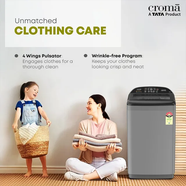 TATA Croma 8 KG Fully Automatic Washing Machine