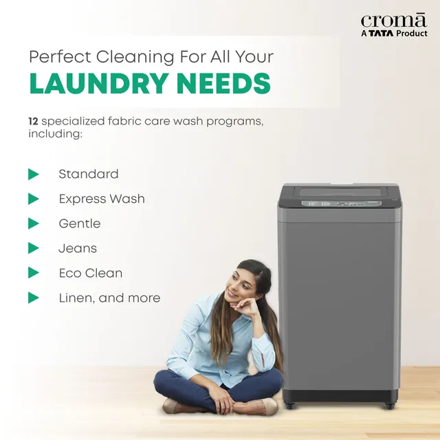 TATA Croma 7.5 KG Fully Automatic Washing Machine