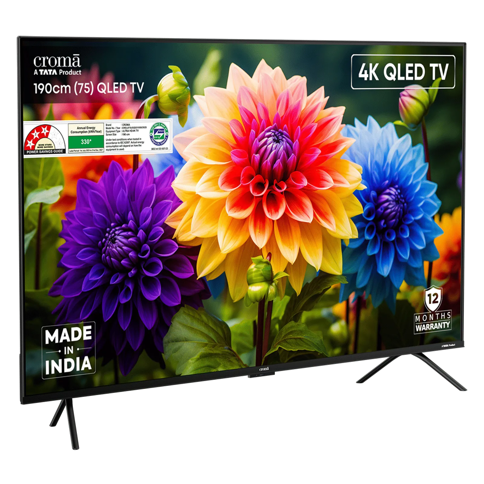 TATA Croma 75" 4K UHD Google QLED TV