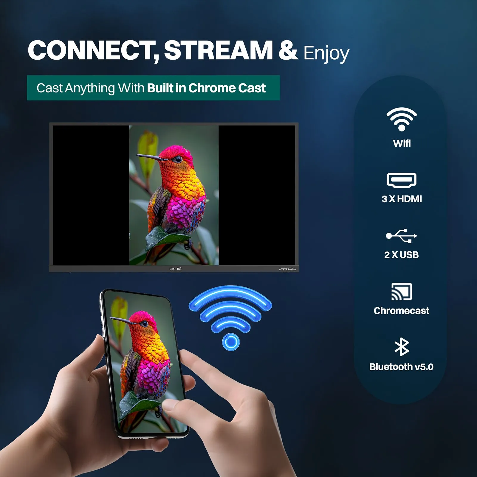 TATA Croma 32'' HD LED Google TV