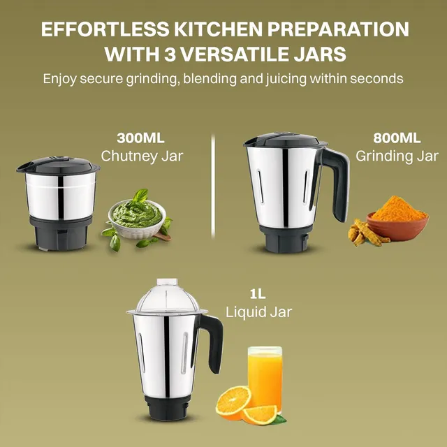 TATA Croma 750 Watt Mixer Grinder