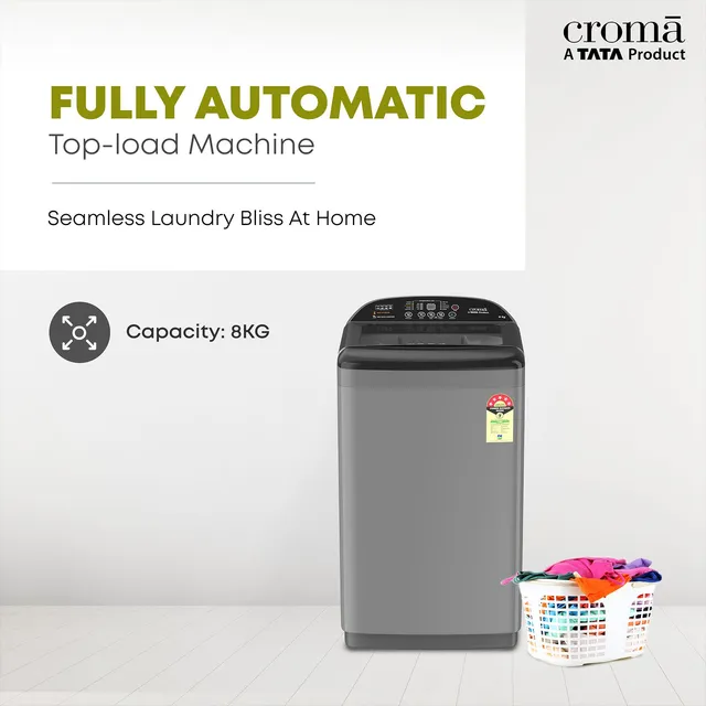 TATA Croma 8 KG Fully Automatic Washing Machine