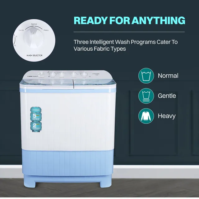 TATA Croma 7.5 KG Semi Automatic Washing Machine
