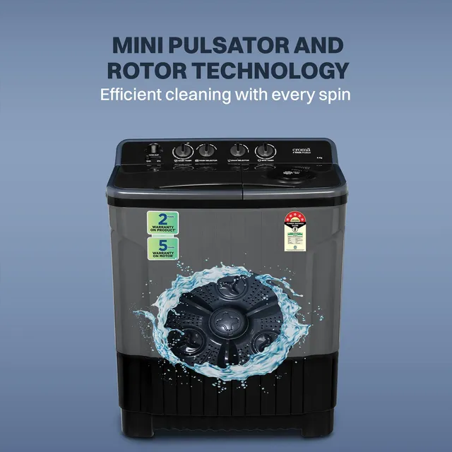 TATA Croma 8 KG Semi Automatic Washing Machine