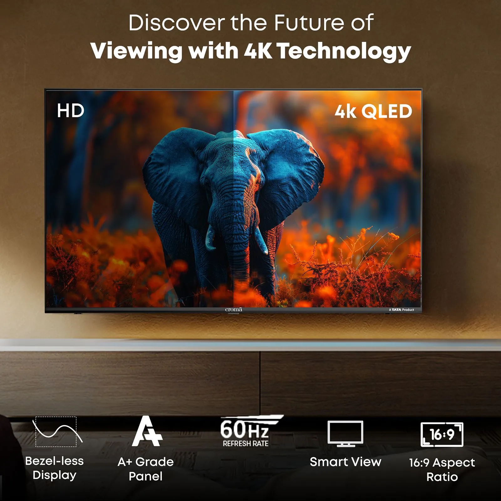 TATA Croma 43" 4K QLED Google TV