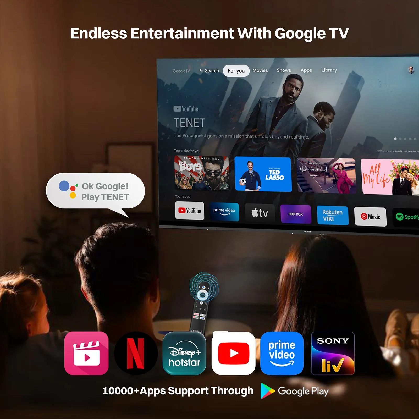 TATA Croma 55" 4K UHD Google QLED TV