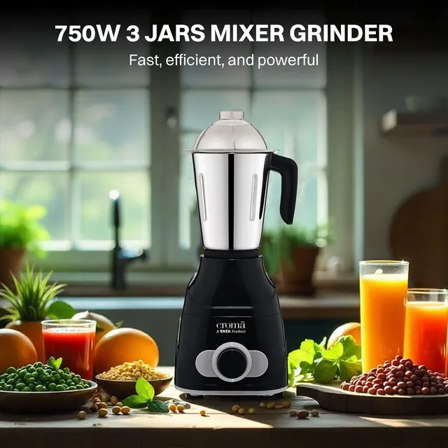 TATA Croma 750 Watt Mixer Grinder