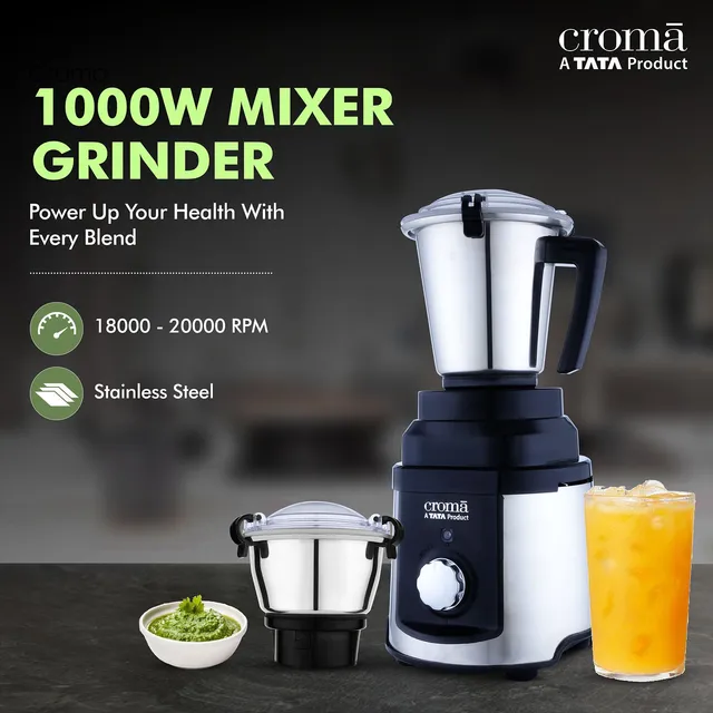 TATA Croma 1000W Mixer Grinder
