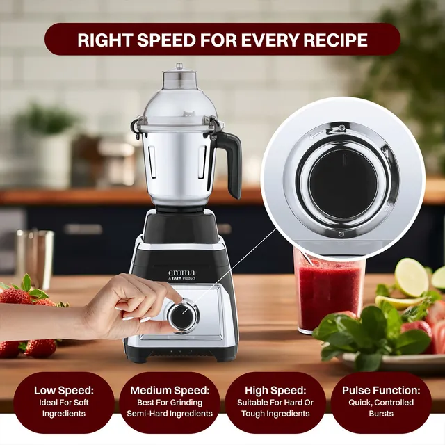 TATA Croma 800W Mixer Grinder