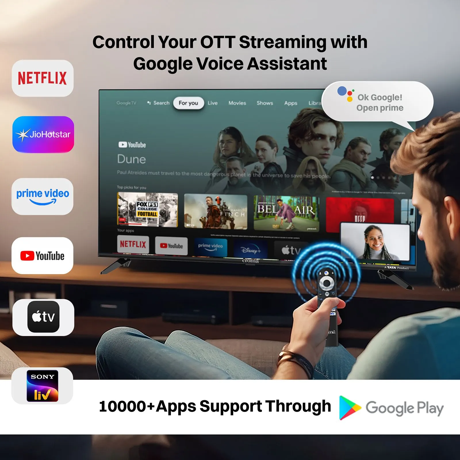 TATA Croma 43" Ultra HD TV