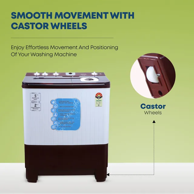 TATA Croma 8.5 KG Semi Automatic Washing Machine