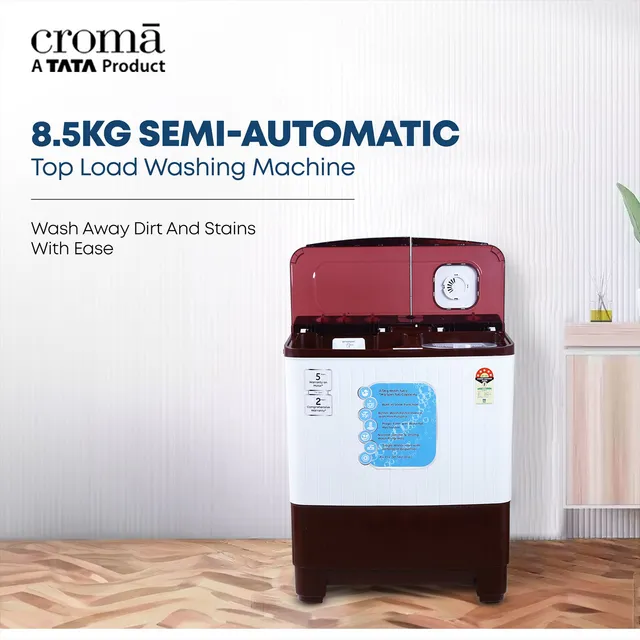 TATA Croma 8.5 KG Semi Automatic Washing Machine