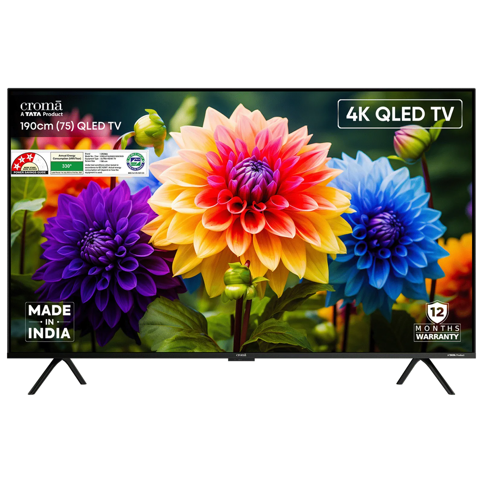 TATA Croma 75" 4K UHD Google QLED TV