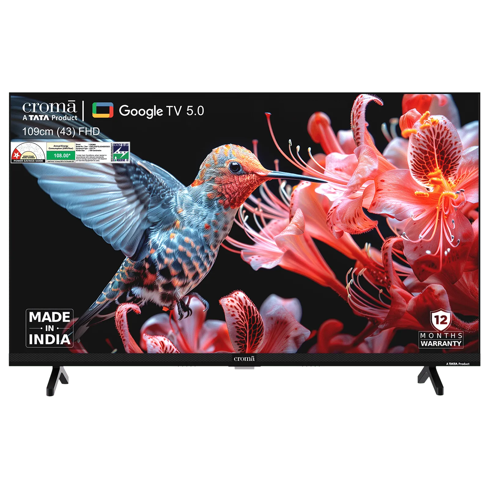 TATA Croma 43" Google FHD LED TV