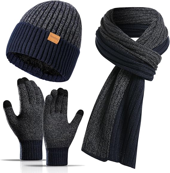 Winter Hat, Scarf, and Gloves Set