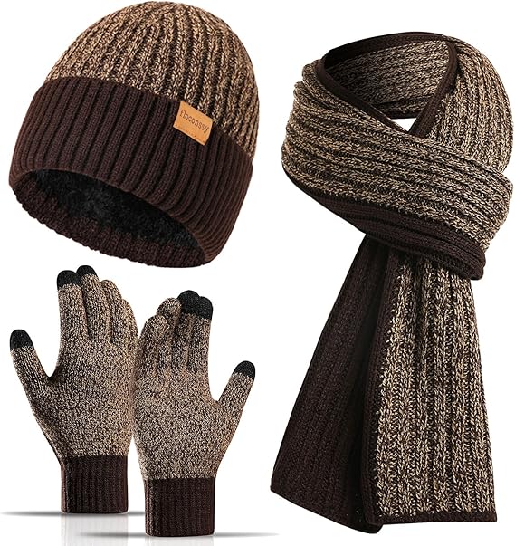 Winter Hat, Scarf, and Gloves Set