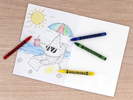 Coloring Book with Crayons