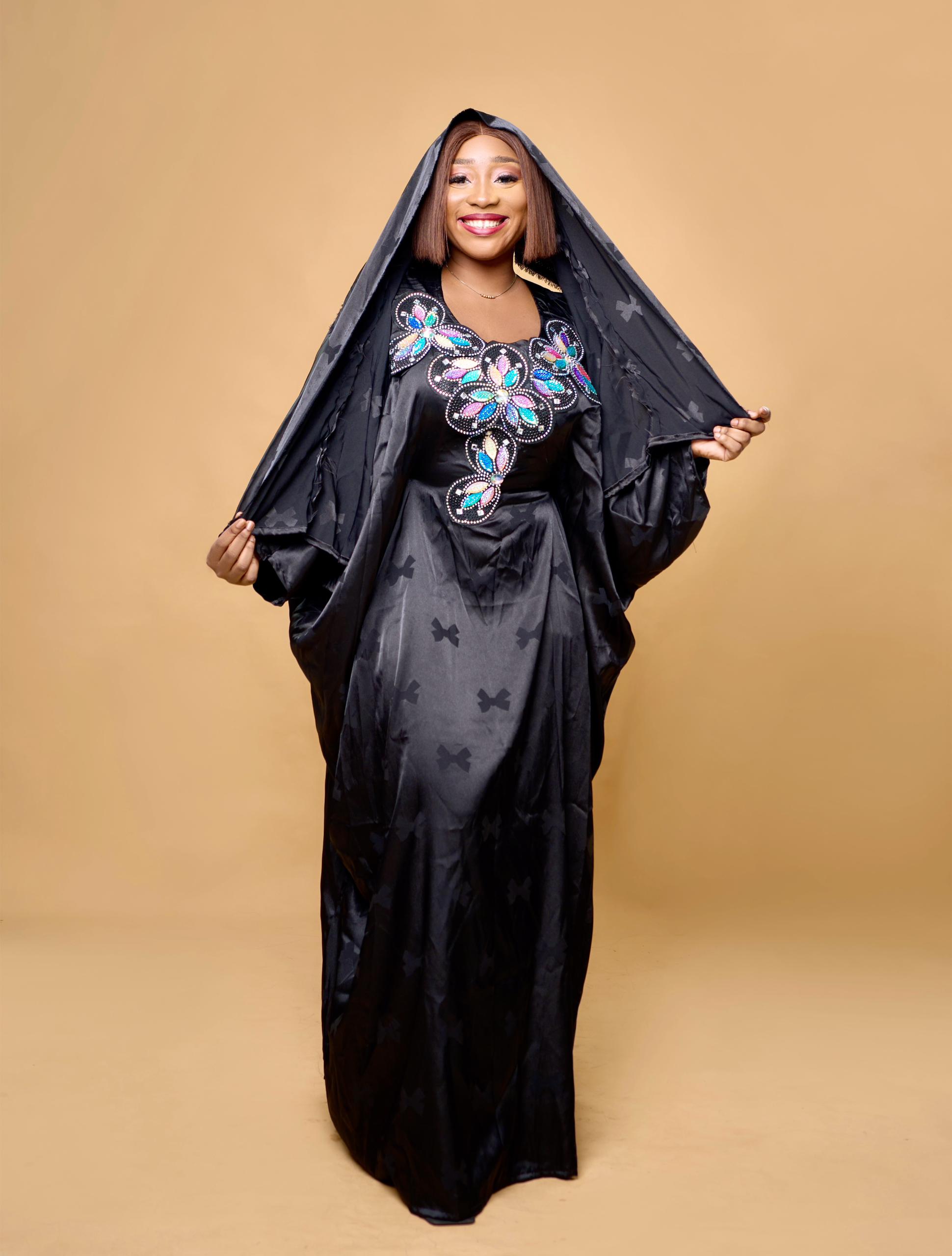 Boubou élégant noir