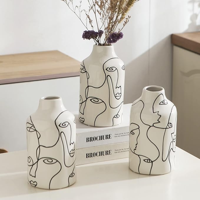 Abstract Face Vases