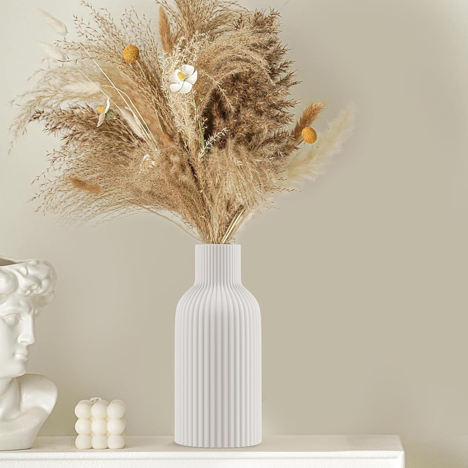 Decorative Pampas Grass Vase