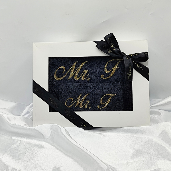 Coffret Bain Serviette Noire