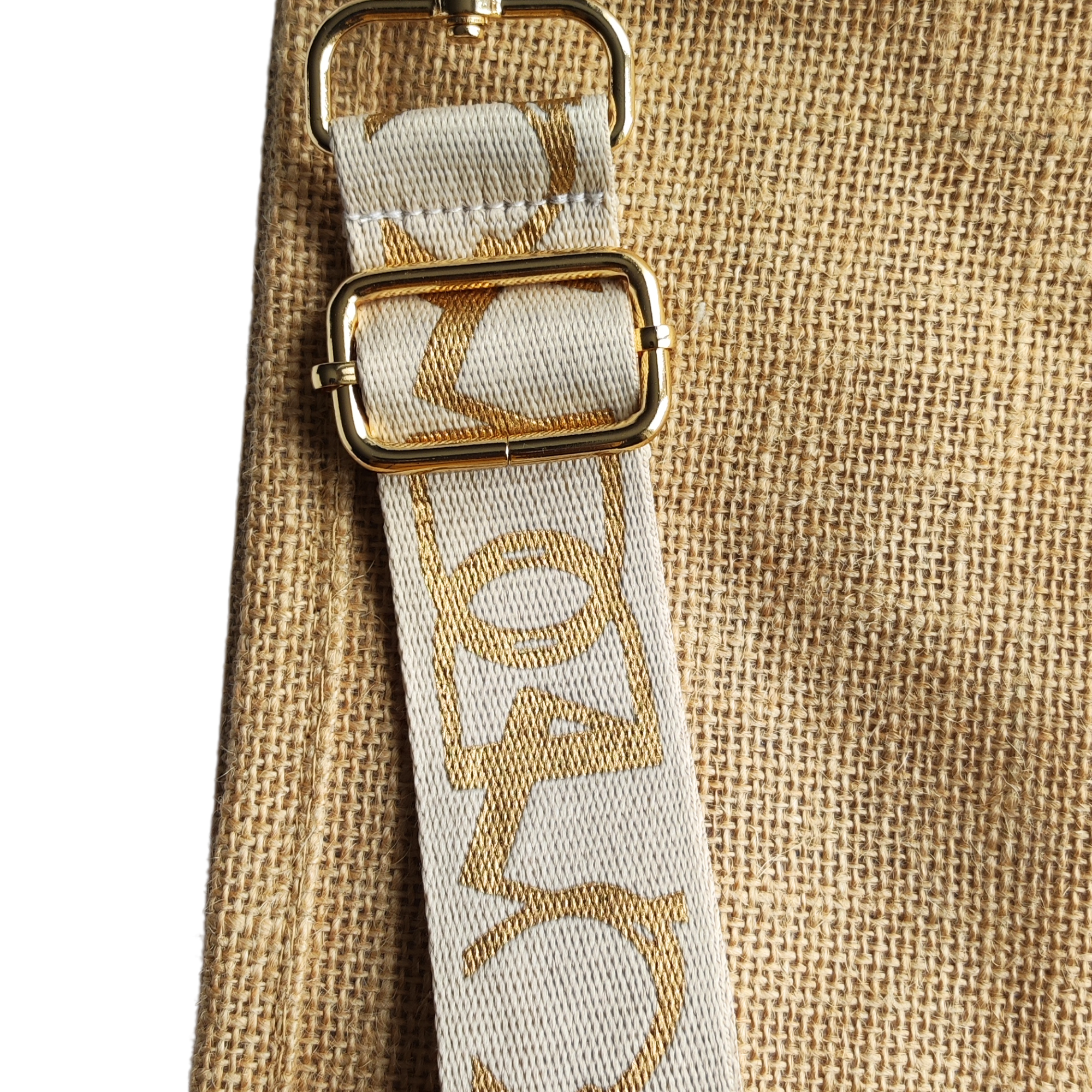 Bandoulière Beige et Doré