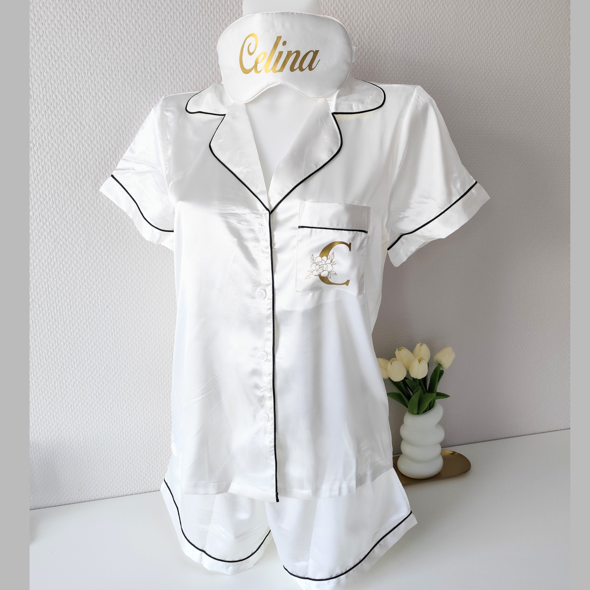 Coffret détente pyjama short et masque 