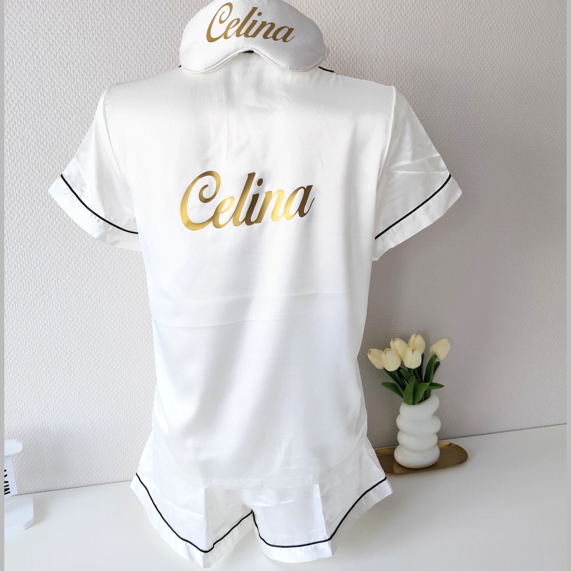 Coffret détente pyjama short et masque 