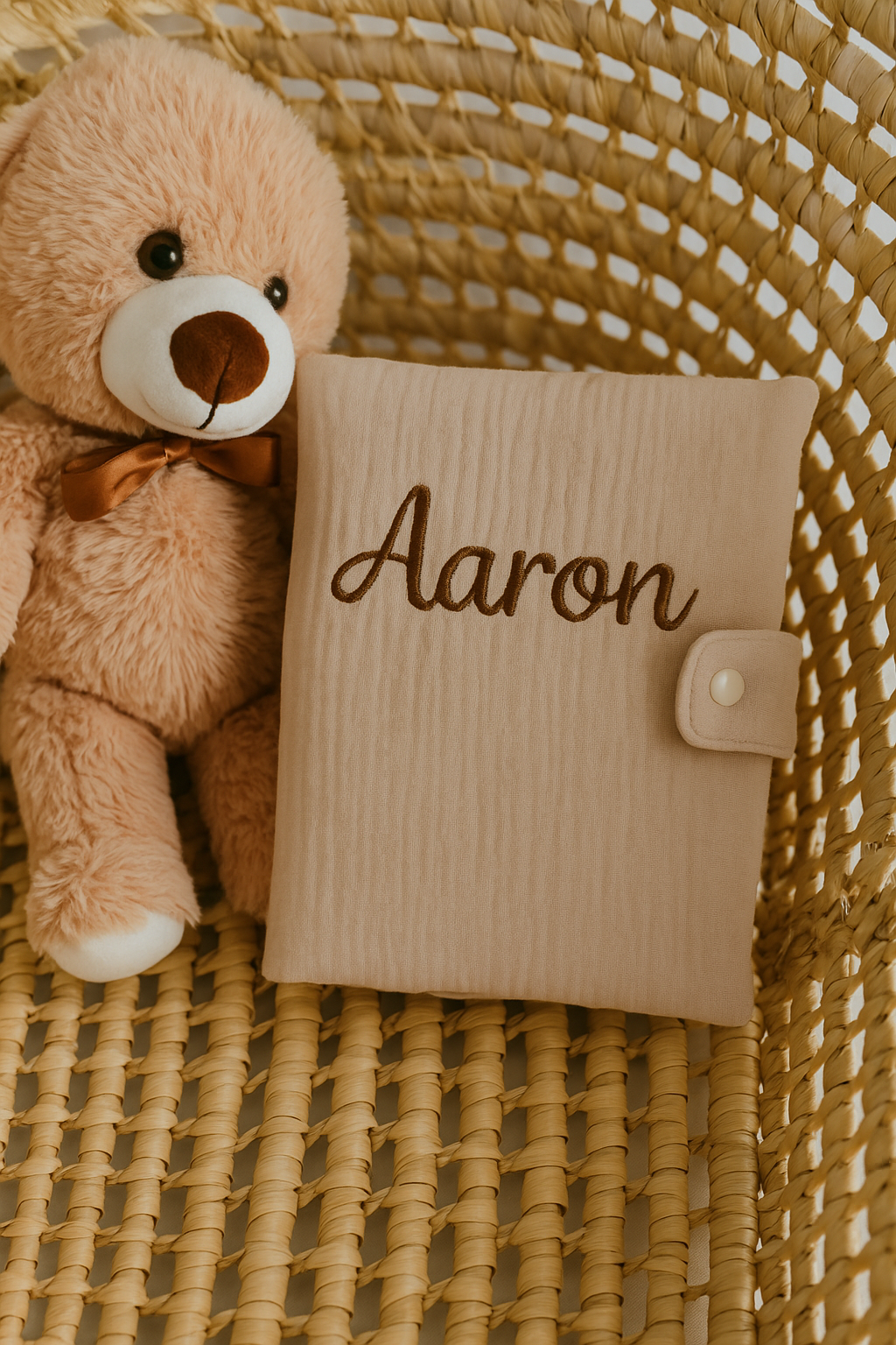 Protège carnet de santé gaze de coton