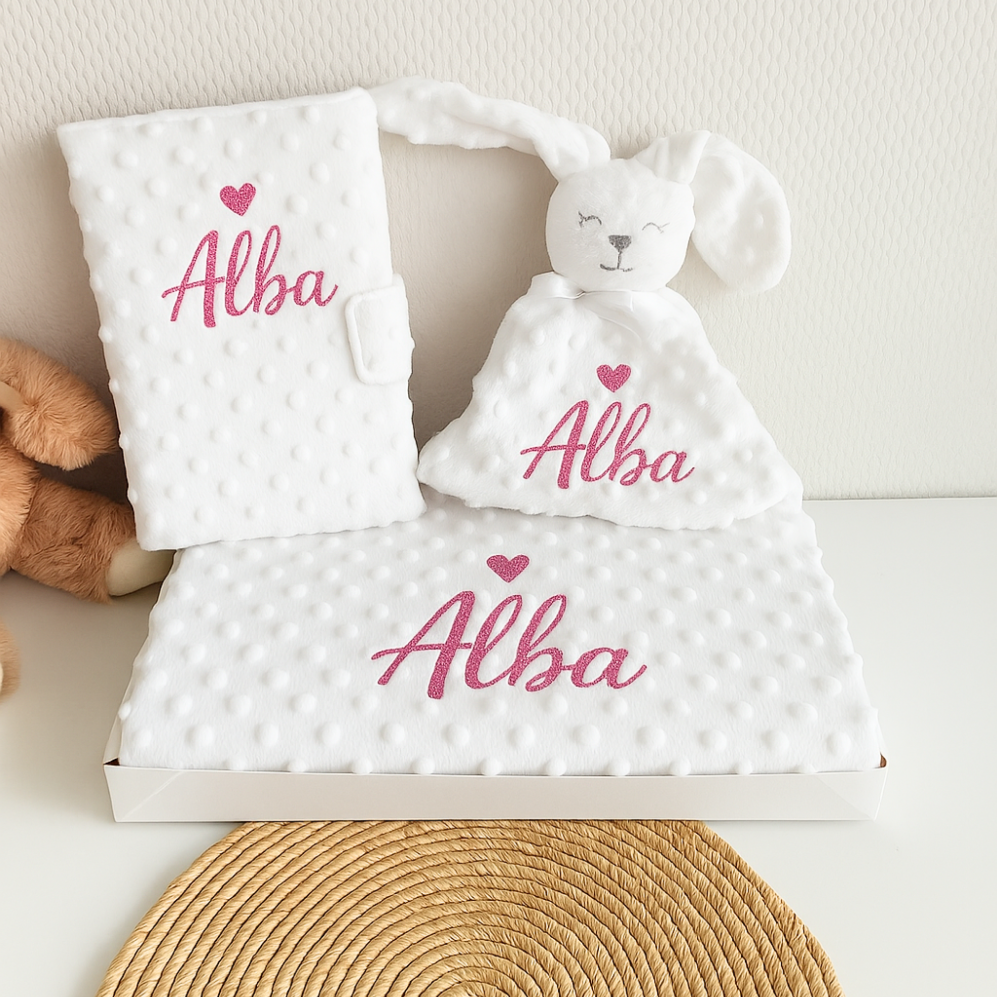 Coffret "Premier instant" en flocage