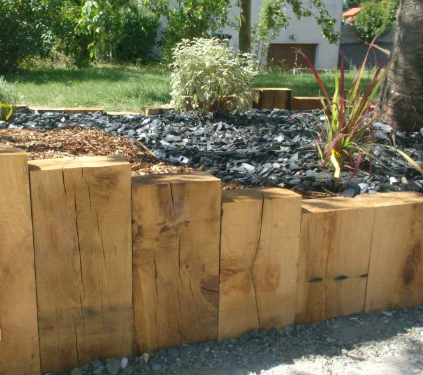 Traverse paysagère en chêne 100x200 3m